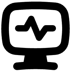 Heart Rate Monitor Icon from Flex Solid Set