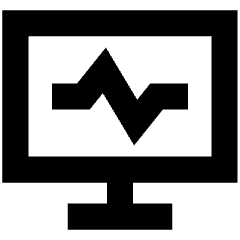 Heart Rate Monitor Icon from Sharp Remix Set