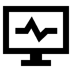 Heart Rate Monitor Icon from Sharp Solid Set