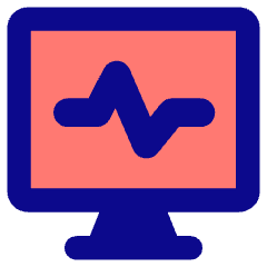 Heart Rate Monitor Icon from Core Pop Set