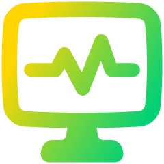 Heart Rate Monitor Icon from Plump Gradient Set