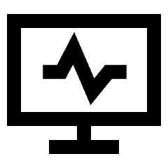 Heart Rate Monitor Icon from Sharp Line Set