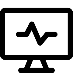 Heart Rate Monitor Icon from Core Line Set