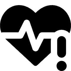 Heart Rate Pulse Alert Icon from Core Solid Set