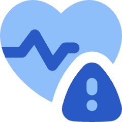 Heart Rate Pulse Alert Icon from Flex Flat Set