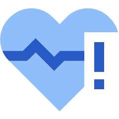Heart Rate Pulse Alert Icon from Sharp Flat Set