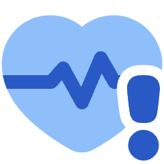 Heart Rate Pulse Alert Icon from Plump Flat Set