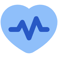 Heart Rate Pulse Graph Icon from Plump Flat Set