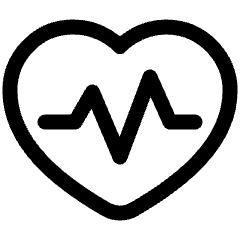 Heart Rate Pulse Graph Icon from Plump Line Set