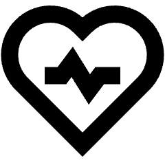 Heart Rate Pulse Graph Icon from Sharp Remix Set