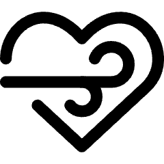 Heart Rate Relax Icon from Core Line Set