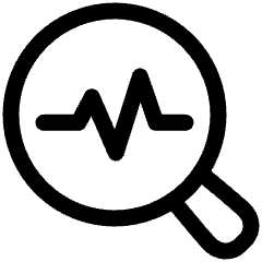 Heart Rate Search Icon from Plump Line Set