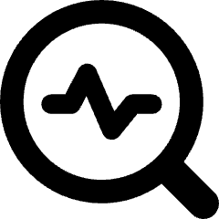 Heart Rate Search Icon from Core Solid Set