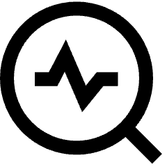 Heart Rate Search Icon from Sharp Line Set