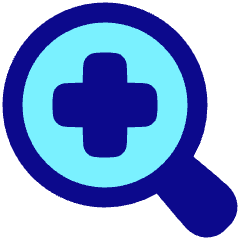 Medical Search Diagnosis Icon from Plump Pop Set