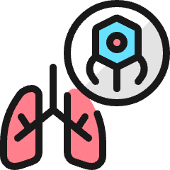 Medical Nanobot Lungs Icon from Ultimate Colors Set