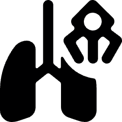 Medical Nanobot Lungs Icon from Ultimate Bold Set