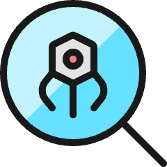 Medical Nanobot Search Icon from Ultimate Colors Set