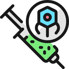 Medical Nanobot Syringe Icon from Ultimate Colors Set