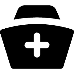 Nurse Hat Icon from Core Solid Set