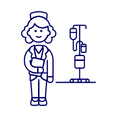 Nurse Care 2 Illustration from UX Line Set