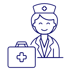 Nurse Treatment 1 Illustration from UX Line Set