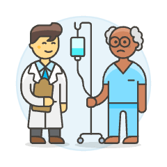 Patient Doctor 3 Illustration from UX Colors Set