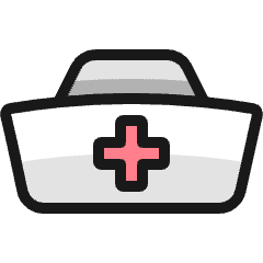 Medical Personnel Hat Icon from Ultimate Colors Set