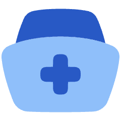 Nurse Hat Icon from Plump Flat Set