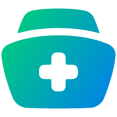 Nurse Hat Icon from Plump Gradient Set