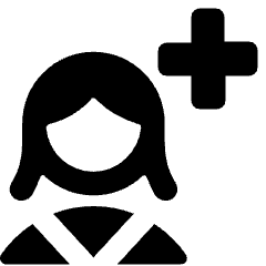 Nurse Without Cap Cross Icon from Ultimate Bold Set