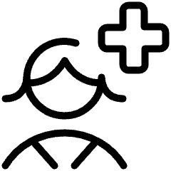 Nurse Without Cap Cross Icon from Ultimate Light Set
