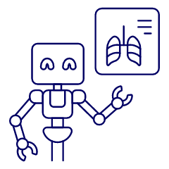 Diagnosis Robot Illustration from UX Line Set