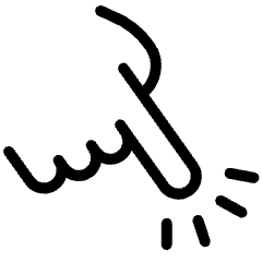 Finger Touch Icon from Ultimate Light Set