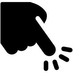 Finger Touch Icon from Ultimate Bold Set