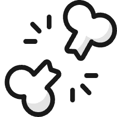 Medical Specialty Broken Bone Icon from Ultimate Colors Set