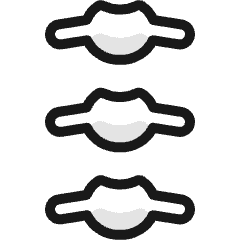 Medical Specialty Vertebra Icon from Ultimate Colors Set