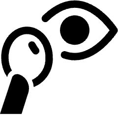 Ophthalmic Contact Lens 1 Icon from Ultimate Bold Set