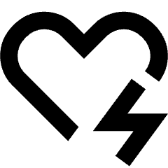 Aed Symbol Icon from Sharp Remix Set