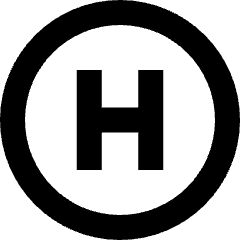 Hospital Sign Circle Icon from Sharp Remix Set
