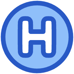 Hospital Sign Circle Icon from Plump Duo Set