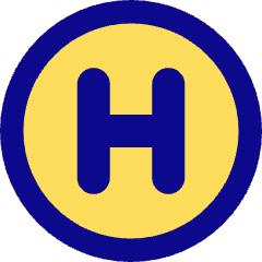Hospital Sign Circle Icon from Core Pop Set