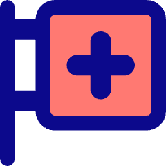 Hospital Sign Icon from Core Pop Set