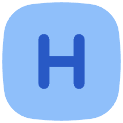 Hospital Sign Square Icon from Flex Flat Set