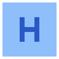 Hospital Sign Square Icon from Sharp Flat Set