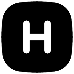 Hospital Sign Square Icon from Flex Solid Set