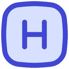 Hospital Sign Square Icon from Flex Duo Set