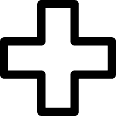 Medical Cross Sign Healthcare Icon from Core Line Set