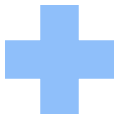 Medical Cross Sign Healthcare Icon from Sharp Flat Set
