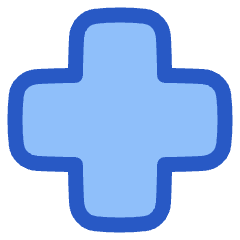 Medical Cross Sign Healthcare Icon from Plump Duo Set